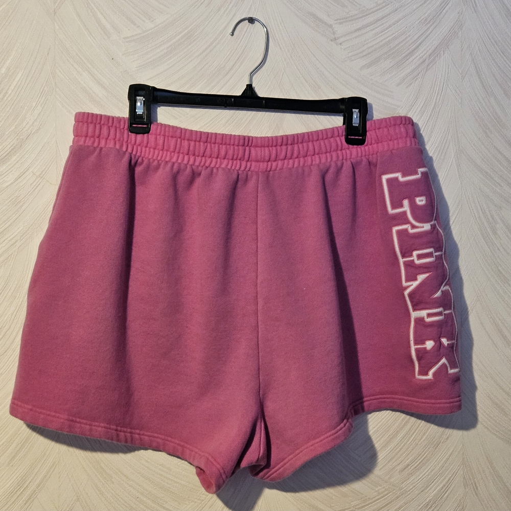 PINK Victoria's Secret Rose Pink Drawstring Athletic Shorts